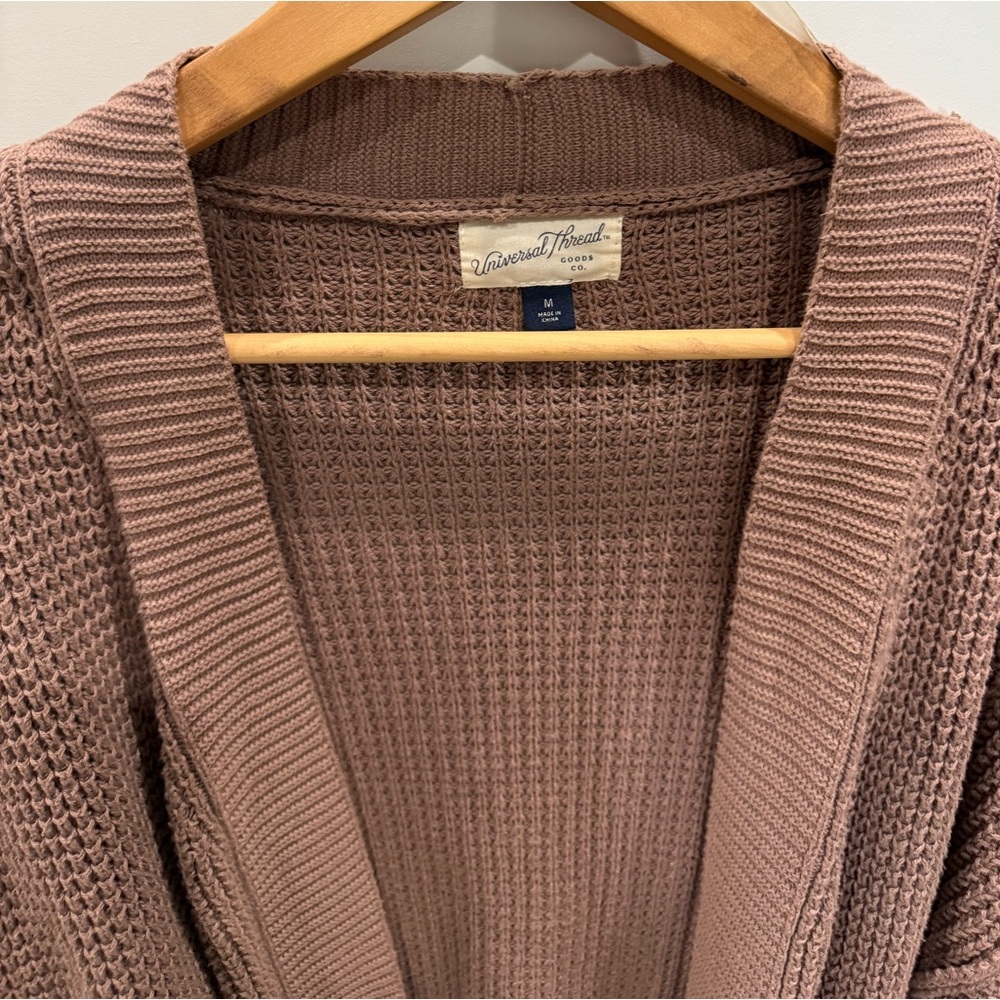 Universal Thread 2 Open Front Cardigans - charcoal gray and Tan - Picture 2 of 3